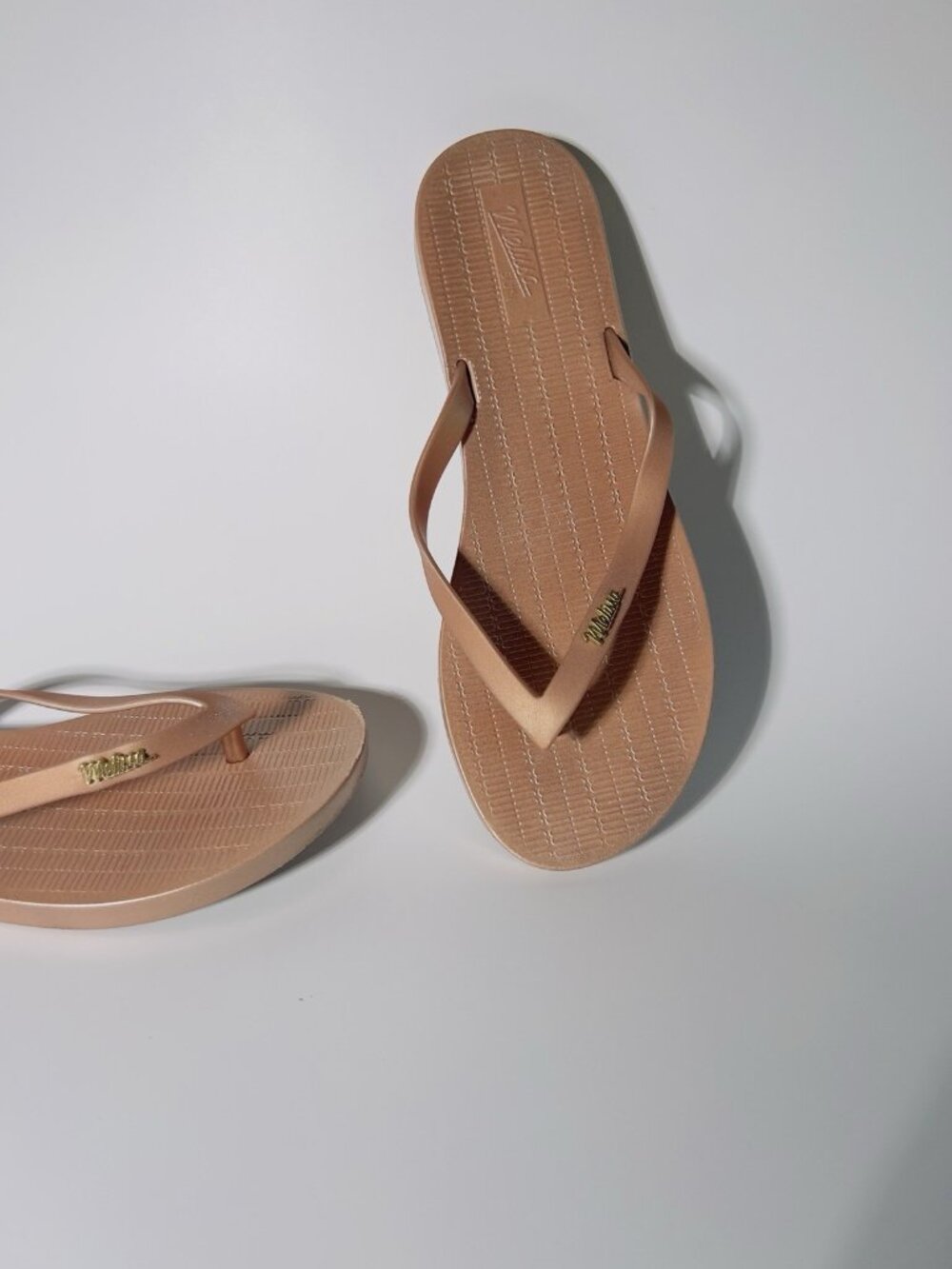 Melissa Sun Venice Flip Flop Metallic Gold Women’s Size 8 - Picture 5 of 8